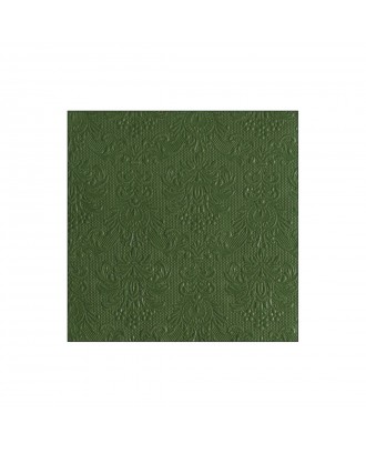 Servetele de masa, 15 buc, 33x33 cm, Elegance Dark Green - AMBIENTE